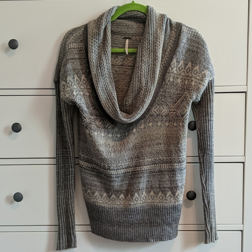 Free people low cowl neck sweater